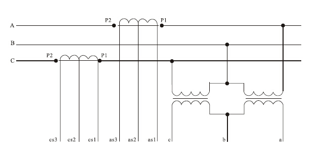 JLSZV-6、10KV干式电力计量箱接线图
