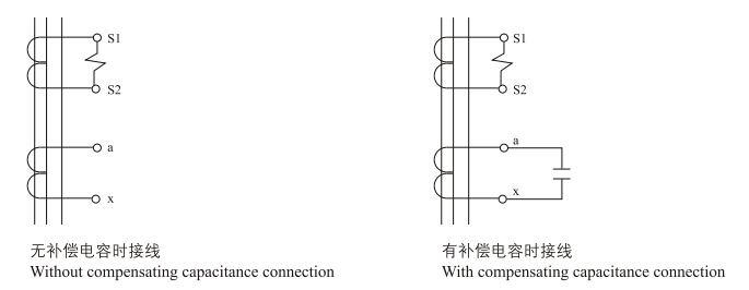 LJZ-Φ65、Φ75、Φ110、Φ150零序电流互感器接线图