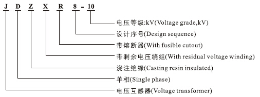 JDZ(X)R8-10电压互感器型号含义
