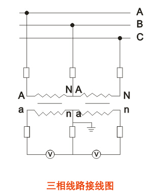 JDZ-3、6、10(W)电压互感器接线图