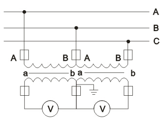 JDZ12(A)-3、6、10(R)、JSZV12-10R电压互感器接线图