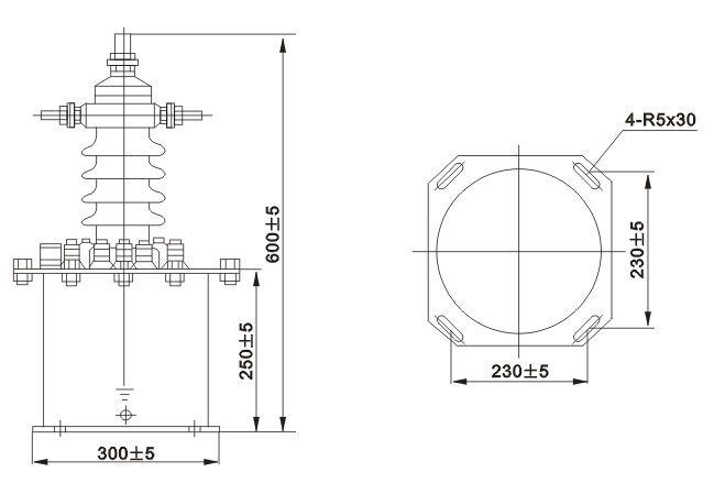 LJW(D)1-10、35电流互感器外形尺寸